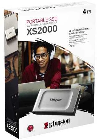 Kietasis diskas KINGSTON 4TB PORTABLE SSD XS2000