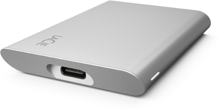 Kietasis diskas LaCie išorinis nešiojamas SSD v2 (2,5 colio / 1 TB / USB 3.1 C tipo)
