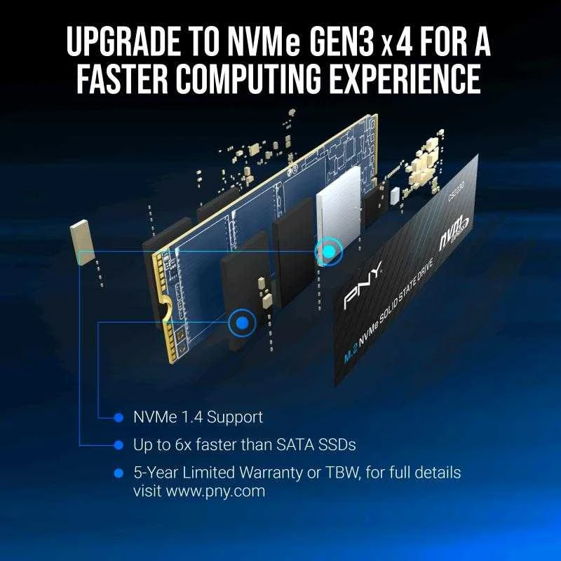 Pny Technologies PNY CS2230 M.2 1 TB PCI Express 3.0 3D NAND NVMe