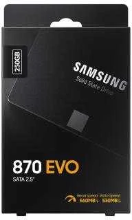 Kietasis vidinis diskas SSD SAMSUNG 870 EVO 250GB/SATA/ML/2,5/MZ-77E250B/EU