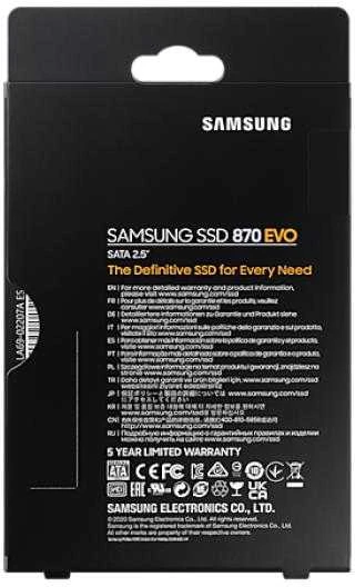 Kietasis vidinis diskas Samsung SSD 870 EVO SATA III 2.5 inch