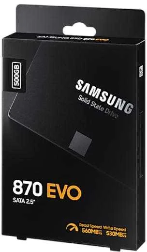 Kietasis vidinis diskas Samsung SSD 870 EVO SATA III 2.5 inch, Juodos spalvos