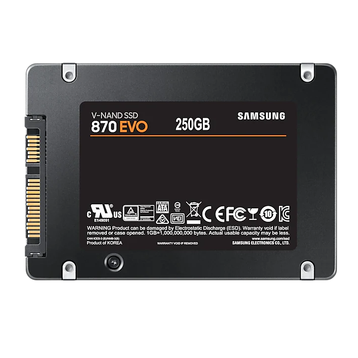 Kietasis vidinis diskas SSD SAMSUNG 870 EVO 250GB/SATA/ML/2,5/MZ-77E250B/EU