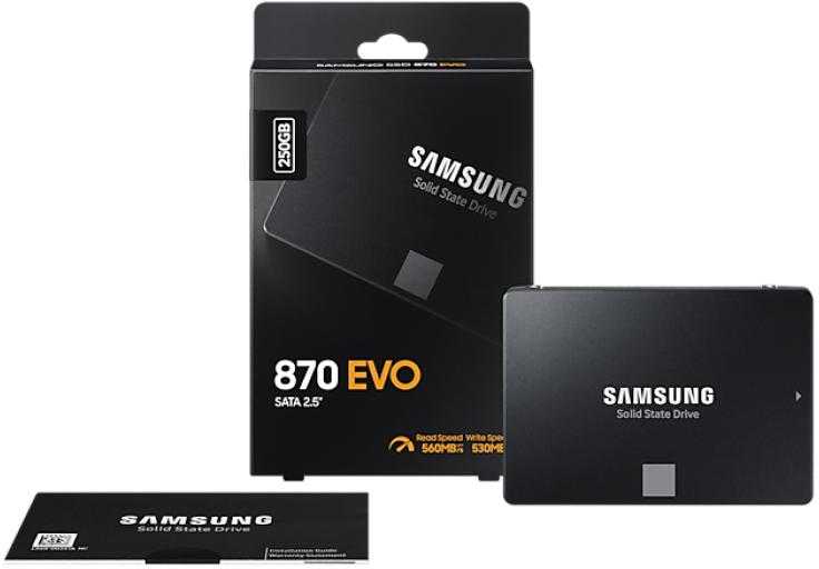 Kietasis vidinis diskas SSD SAMSUNG 870 EVO 250GB/SATA/ML/2,5/MZ-77E250B/EU