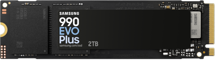 Samsung SSD | 990 EVO Plus | 2000 GB | SSD form factor M.2 2280 | Solid-state drive sąsaja NVMe | Skaitymo greitis 7250 MB/s | Rašymo greitis 6300 MB/s