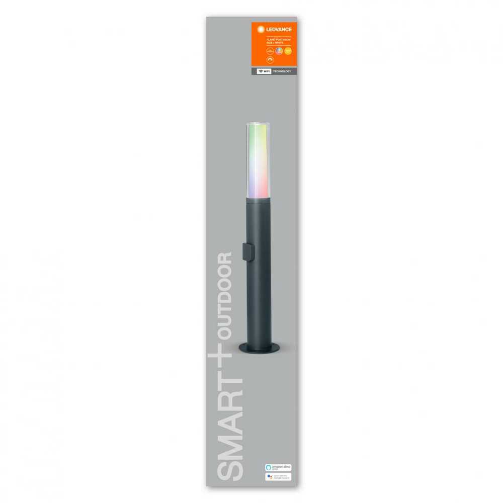 Ledvance Smart 7,5W LED pastatomas šviestuvas SMART+ WIFI FLARE, tamsiai pilkas, 3000K, reguliuojamos RGB spalvos, 80cm