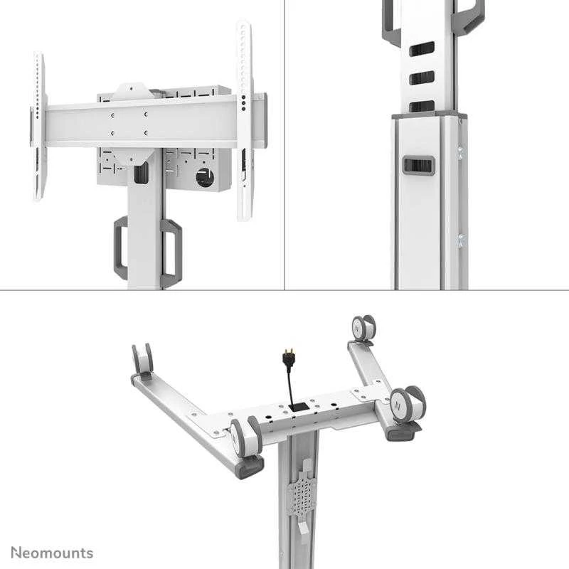 Laikiklis NEOMOUNTS BY NEWSTAR SELECT MOBILE DISPLAY FLOOR STAND (32-75") 10 CM. WHEELS Baltas