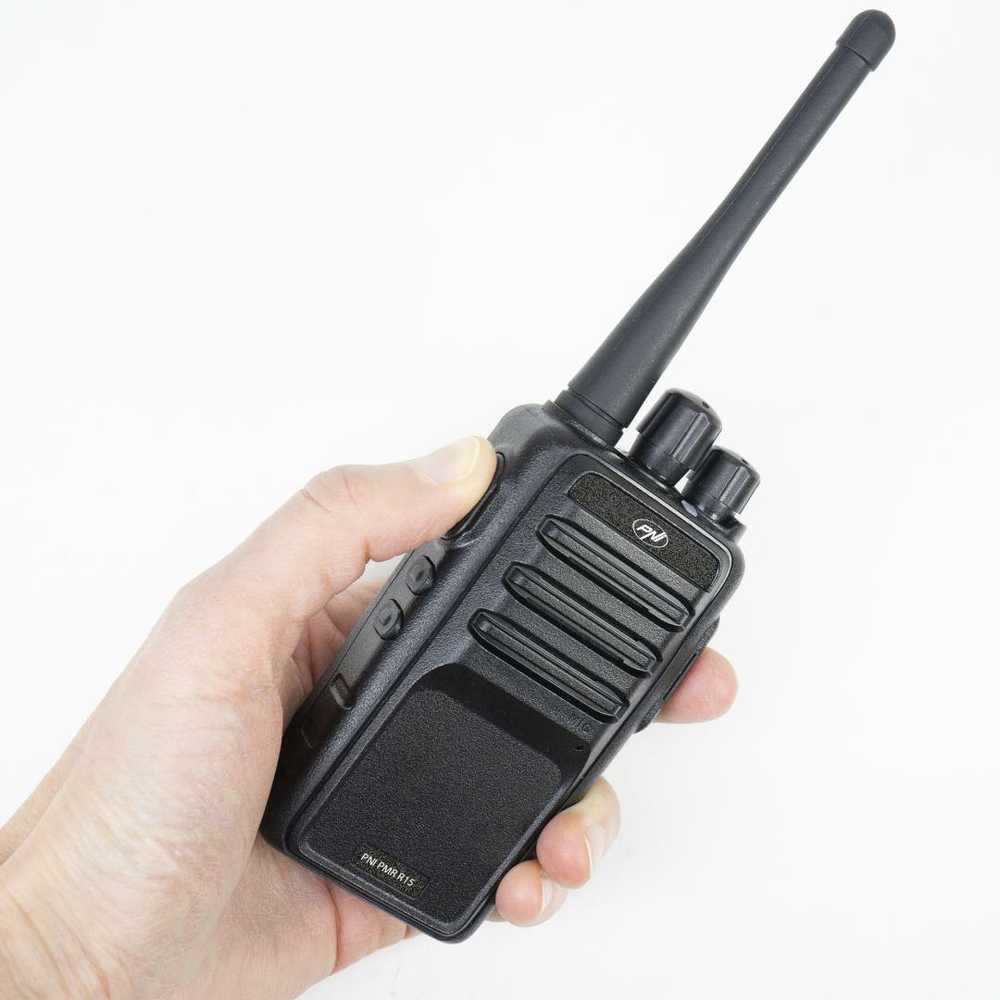 PNI PMR R15 0,5W profesionali nešiojama radijo stotelė, ASQ, TOT, monitorius, programuojama, 1200mAh baterija, CTCSS-DCS kodai