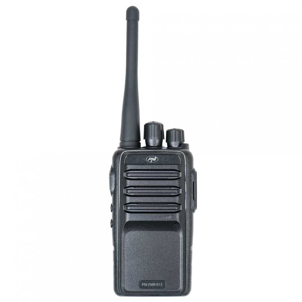 PNI PMR R15 0,5W profesionali nešiojama radijo stotelė, ASQ, TOT, monitorius, programuojama, 1200mAh baterija, CTCSS-DCS kodai