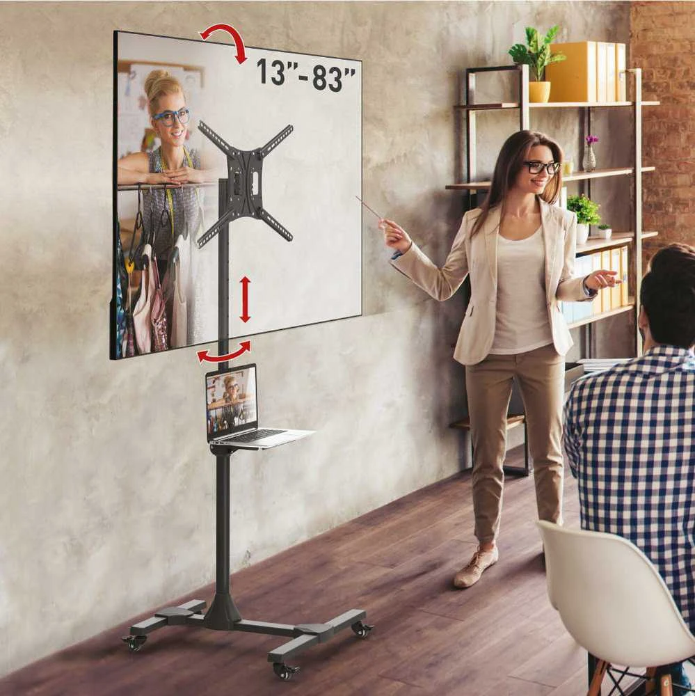 Laikiklis BARKAN SW411H 13"-83" TV, pakreipiamas, su lentyna