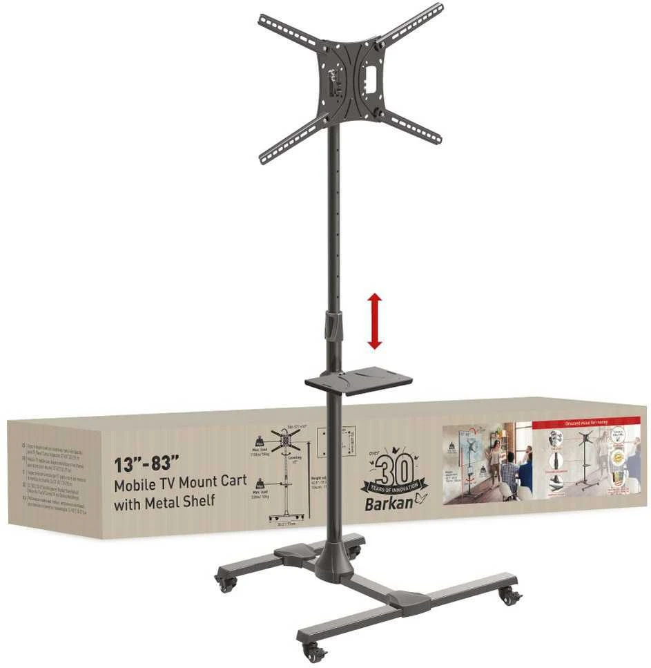 Laikiklis BARKAN SW411H 13"-83" TV, pakreipiamas, su lentyna