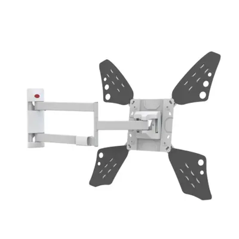Laikiklis BARKAN 3400LW.W 65" lygiam/lenktam TV, 4 lankstų, sieninis, baltas