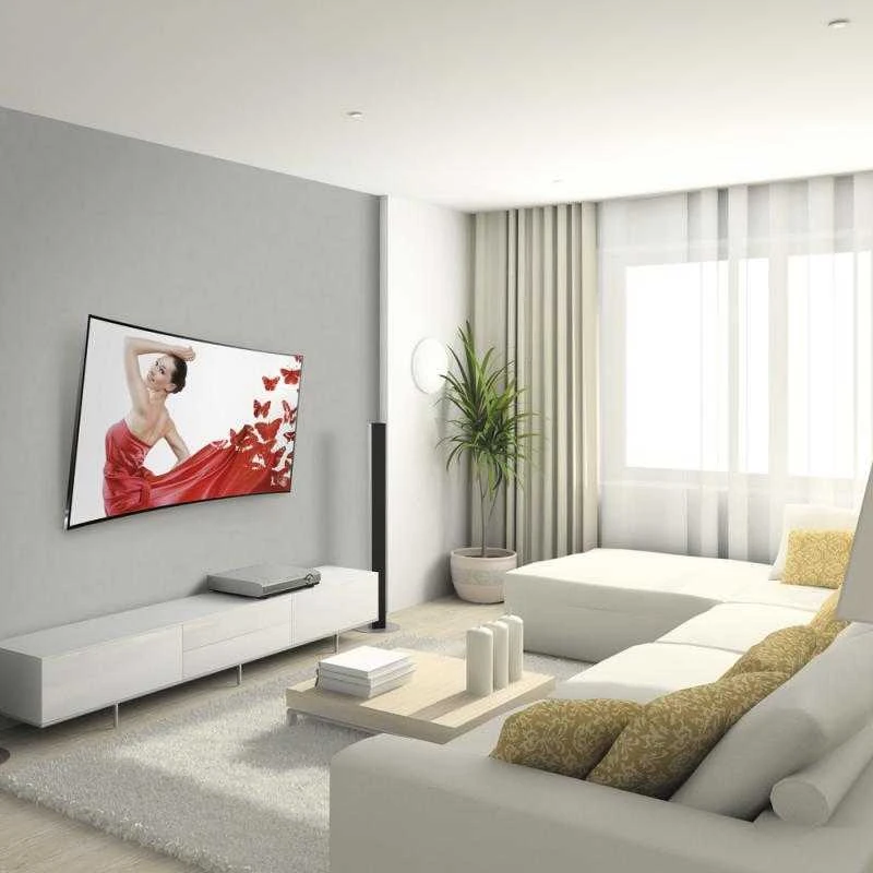 „Barkan 3 in 1 Combo“: plokščias / lenktas televizoriaus laikiklis prie sienos + ekrano valiklis + HDMI laidas CM310+ sieninis laikiklis, pakreiptas, 29–65 colių, maksimalus svoris (talpa) 50 kg, Juodas