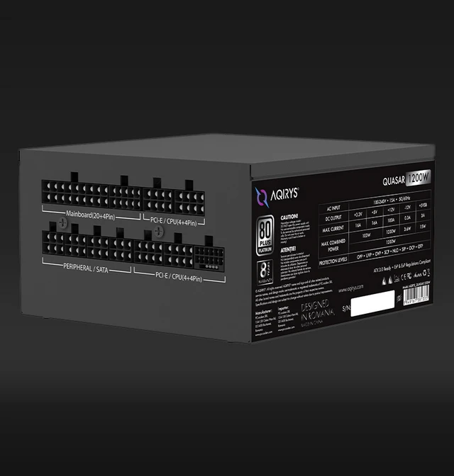 Maitinimo šaltinis AQIRYS QUASAR 1200 W (AQI-GA-PS-9)