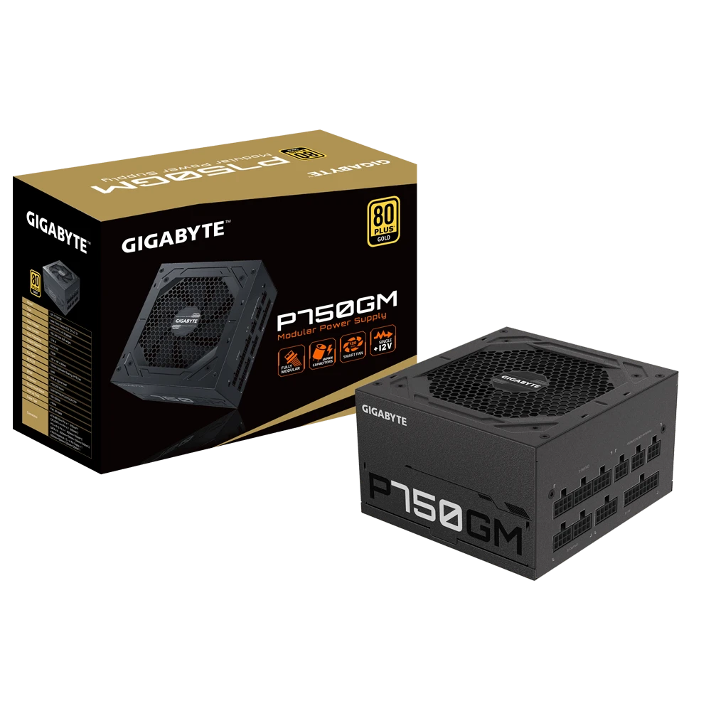 Mainimo blokas PSU GIGABYTE GP-P750GM 750W ATX 12V v2.31 80 PLUS Gold certified Power Supply