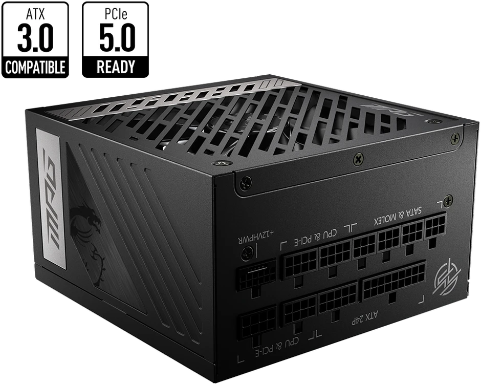 Maitinimo blokas MSI MPG A850G PCIE5 80 PLUS Gold/850W