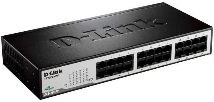 Šakotuvas Jungiklis D-Link DES-1024D/E (24x 10/100Mbps)