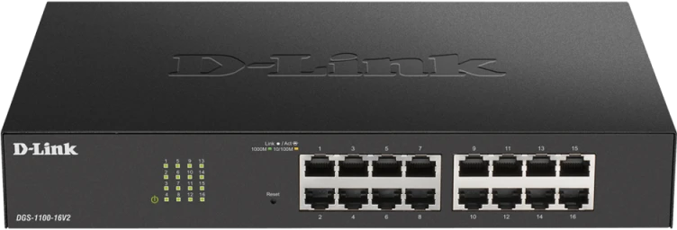 Šakotuvas D-Link DGS-1100-16V2 Smart Managed Switch 16x Gigabit Ethernet