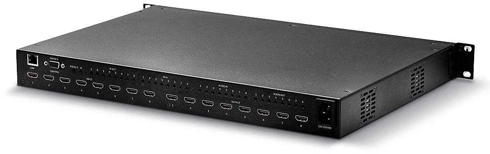 LINDY 8x8 HDMI matrica: galinė jungčių panelė