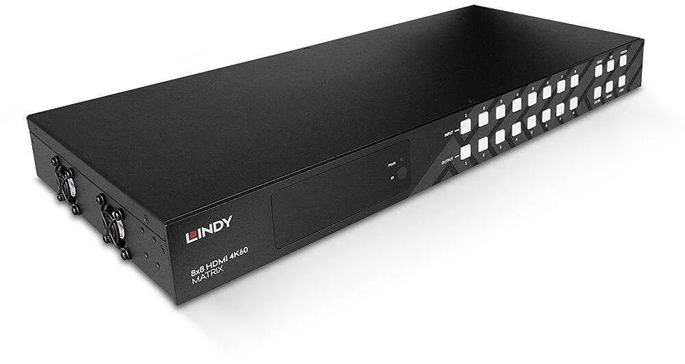 AV Matrix - LINDY 8x8 HDMI 4K60 Matrica 18Gbps HDCP 2.2 Garso Perdavimas
