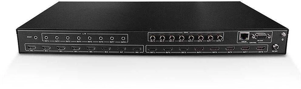 AV Matrix - LINDY 8x8 HDMI 4K60 Matrica 18Gbps HDCP 2.2 Garso Perdavimas