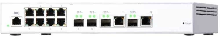 Šakotuvas QNAP QSW-M408-2C tinklo komutatorius Valdomas L2 10G Ethernet (100/1000/10000) Balta