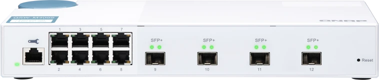 Šakotuvas Qnap Systems QNAP QSW-M408S 8 prievadas 1 Gbps 4 prievadas 10 GbE SFP+ žiniatinklio valdomas jungiklis