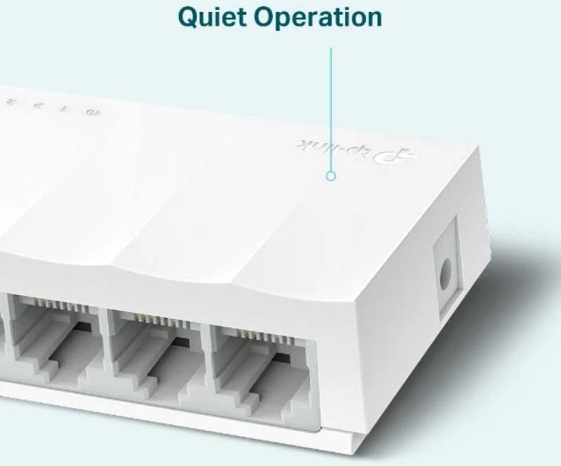 Šakotuvas TP-LINK LiteWave 5 prievadų 10/100M stalinio kompiuterio jungiklis 5 10/100M RJ45 prievadų darbalaukio plastikinis dėklas
