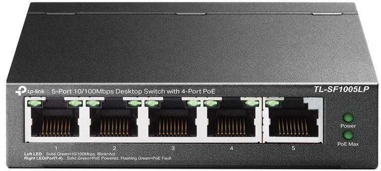 Šakotuvas TP-LINK | Jungiklis | TL-SF1005LP | Nevaldomas | Darbalaukis | 10/100 Mbps (RJ-45) jungtys kiekis 5 | Maitinimas per Ethernet (PoE) jungtys kiekis 4 | Maitinimo tipas Išorinis