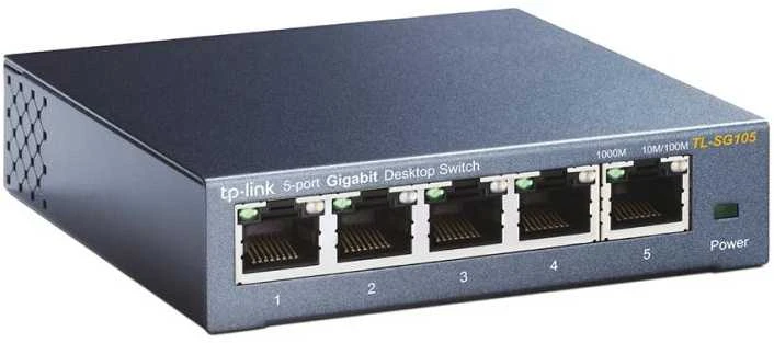 Šakotuvas Komutatorius TP-LINK, 5-port, metalinis korpusas, juodas / TL-SG105