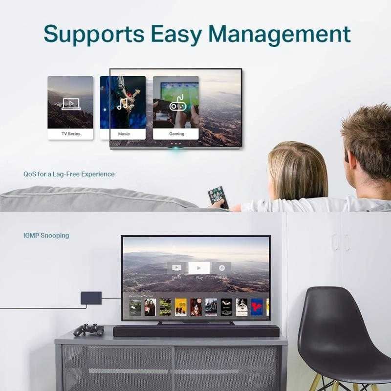 Šakotuvas Komutatorius TP-Link / TL-SG108E