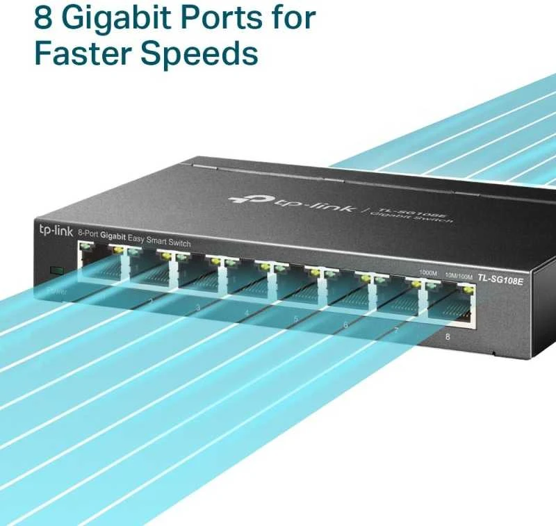 Šakotuvas Komutatorius TP-Link / TL-SG108E