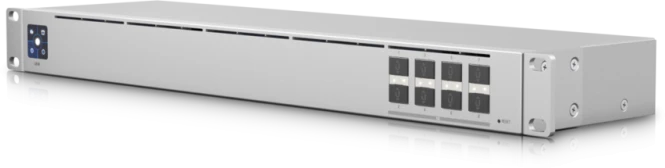 UBIQUITI USW-Aggregation UniFi valdomas jungiklis 8x SFP+ 160 Gbps perjungimo talpa Layer2 be ventiliatoriaus