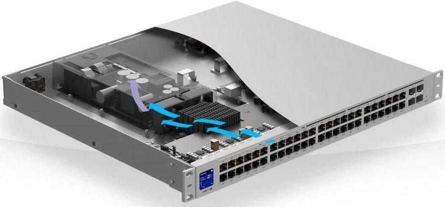 Šakotuvas UBIQUITI 48 prievadų Gigabit UniFi L3 jungiklis + 4x 10GbE SFP+ jungtys