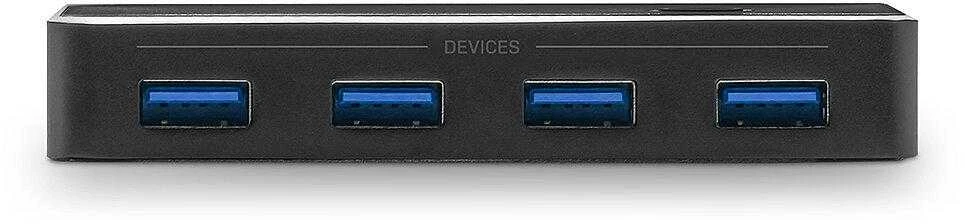 USB Adapteris - LINDY USB 3.0 Adapteris 2:4, 4 Įrenginiai, 5 Gbps, Juodas