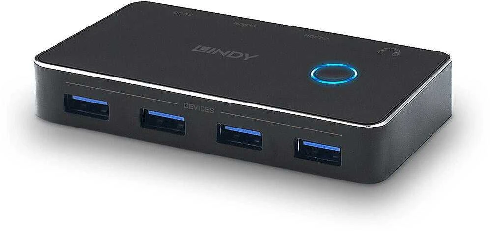 LINDY USB 3.0 šakotuvas su keturiomis jungtimis
