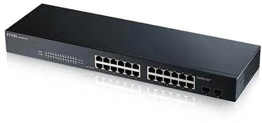 Šakotuvas ZYXEL GS1900-24EP, 24 PORT GBE L2, 12 PORT POE SMART SWITCH, MONTAVIMAS, 130 W (5 M. GARANTIJA)