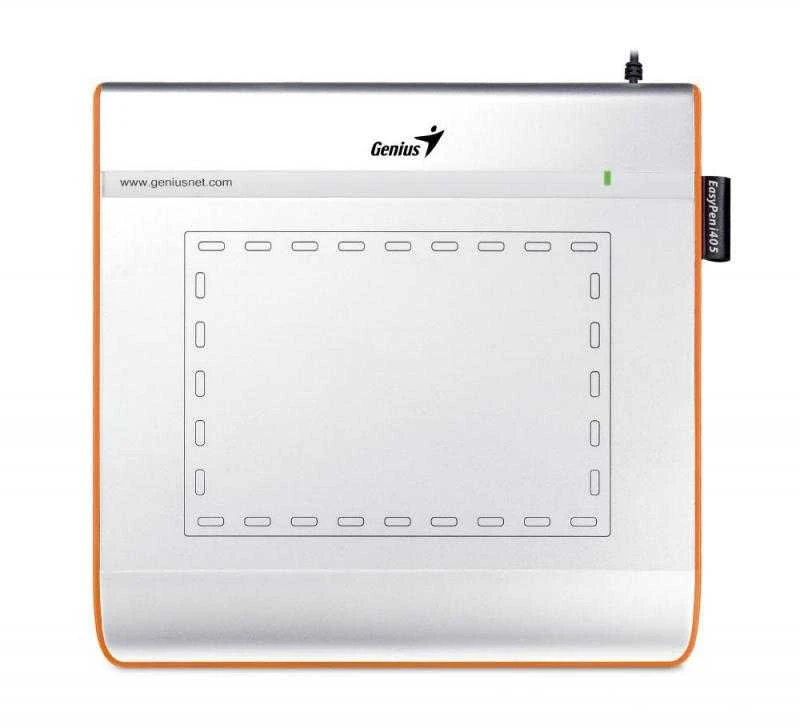 KYE GENIUS EasyPen i405x USB 4x5 colių darbo zonos belaidis slėgiui jautrus rašiklis su 1024 lygiais 28 programuojamomis sritimis