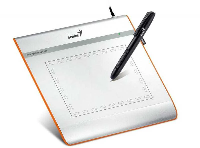 KYE GENIUS EasyPen i405x USB 4x5 colių darbo zonos belaidis slėgiui jautrus rašiklis su 1024 lygiais 28 programuojamomis sritimis