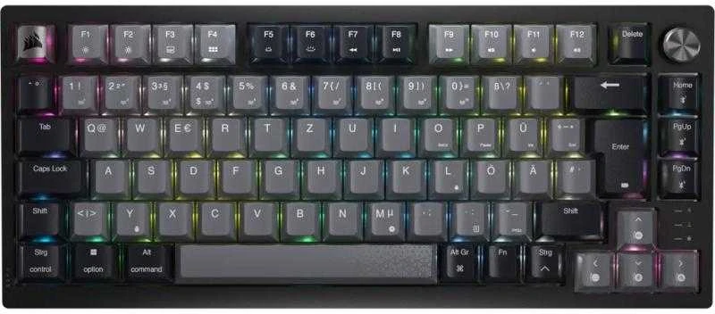 CORSAIR K65 Plus Belaidė mechaninė klaviatūra RGB LED pašvietimas Corsair MX Raudona