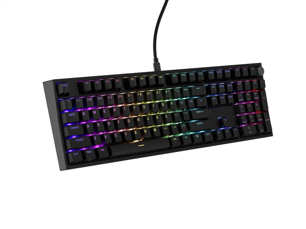 Klaviatūra žaidimams Genesis Thor 404 TKL Outemu Silent Peach su laidu mechaninė su pašvietimu juoda