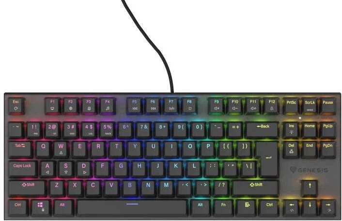 Genesis | THOR 303 TKL | Klaviatūra žaidimams | su laidu | Mechaninė | RGB LED pašvietimas | US | Replaceable "HOT SWAP" Switches