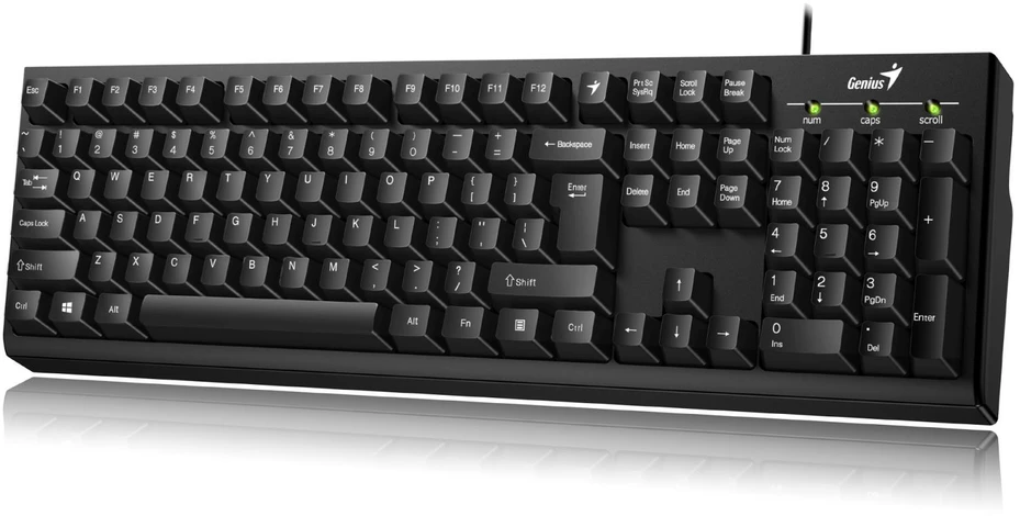 KYE 31300005400 Genius klaviatūra Smart KB-100, Juodas, USB, US