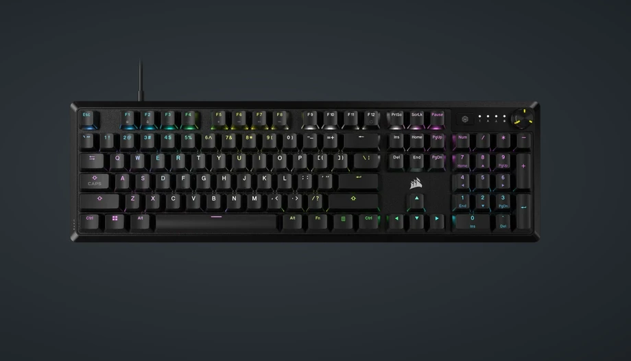 CORSAIR K70 RGB CORE Mechaninė klaviatūra žaidimams RGB LED pašvietimas CORSAIR Linear Raudona Juodas
