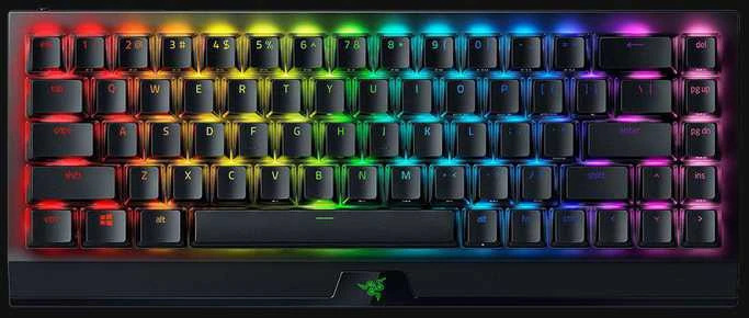 Belaidė 65% Klaviatūra Razer BlackWidow V3 Mini HyperSpeed Phantom Edition, Green Switch, US išdėstymas