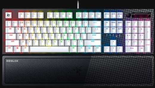 Razer BlackWidow V3 Roblox Edition Klaviatūra žaidimams Transparent switch housing; UV-Coated ABS Keycaps RGB LED pašvietimas US su laidu