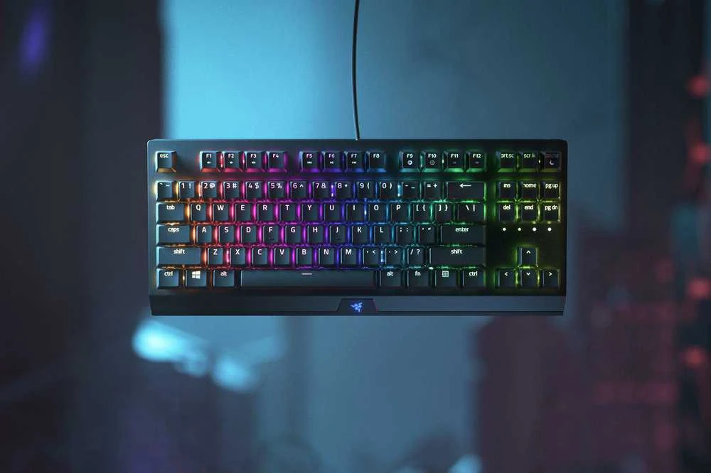 Kompaktiška Žaidimų klaviatūra Razer BlackWidow V3 Tenkeyless, Yellow Switch, US išdėstymas