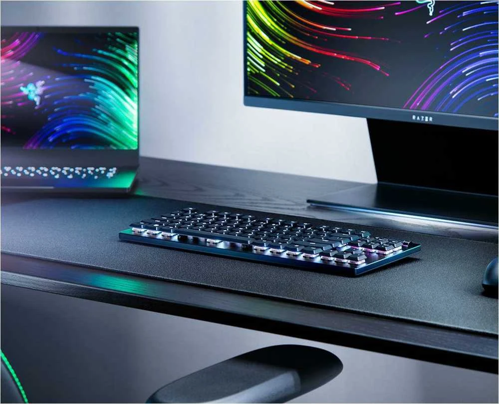 Razer | Klaviatūra žaidimams | Deathstalker V2 Pro Tenkeyless | Klaviatūra žaidimams | Wireless | RGB LED pašvietimas | US | Bluetooth | Juodas | Optical Switches (Linear) | Belaidė jungtis