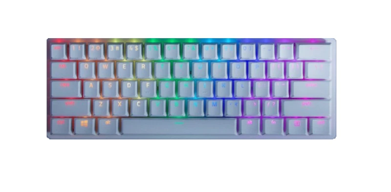 60% Mechaninė Žaidimų klaviatūra Razer Huntsman Mini Mercury Edition, Red Switch, US išdėstymas