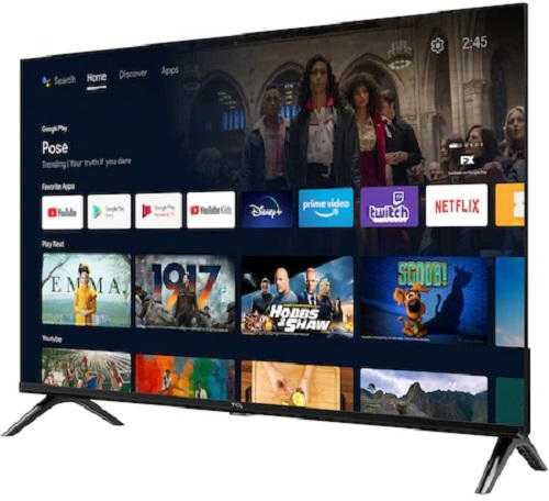 Televizorius TCL S54 32S5400AF TV 81.3 cm (32") Full HD Smart TV Wi-Fi Sidabrinis
